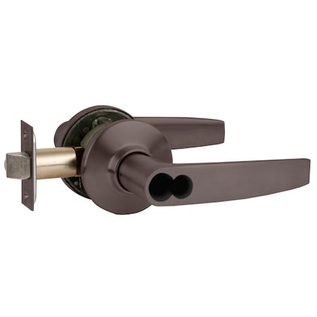 Schlage Grade 2 Tubular Lock, Storeroom Function, Schlage FSIC Less Core, Jupiter Lever, Oil-Rubbed Bronze F S80JD JUP 613